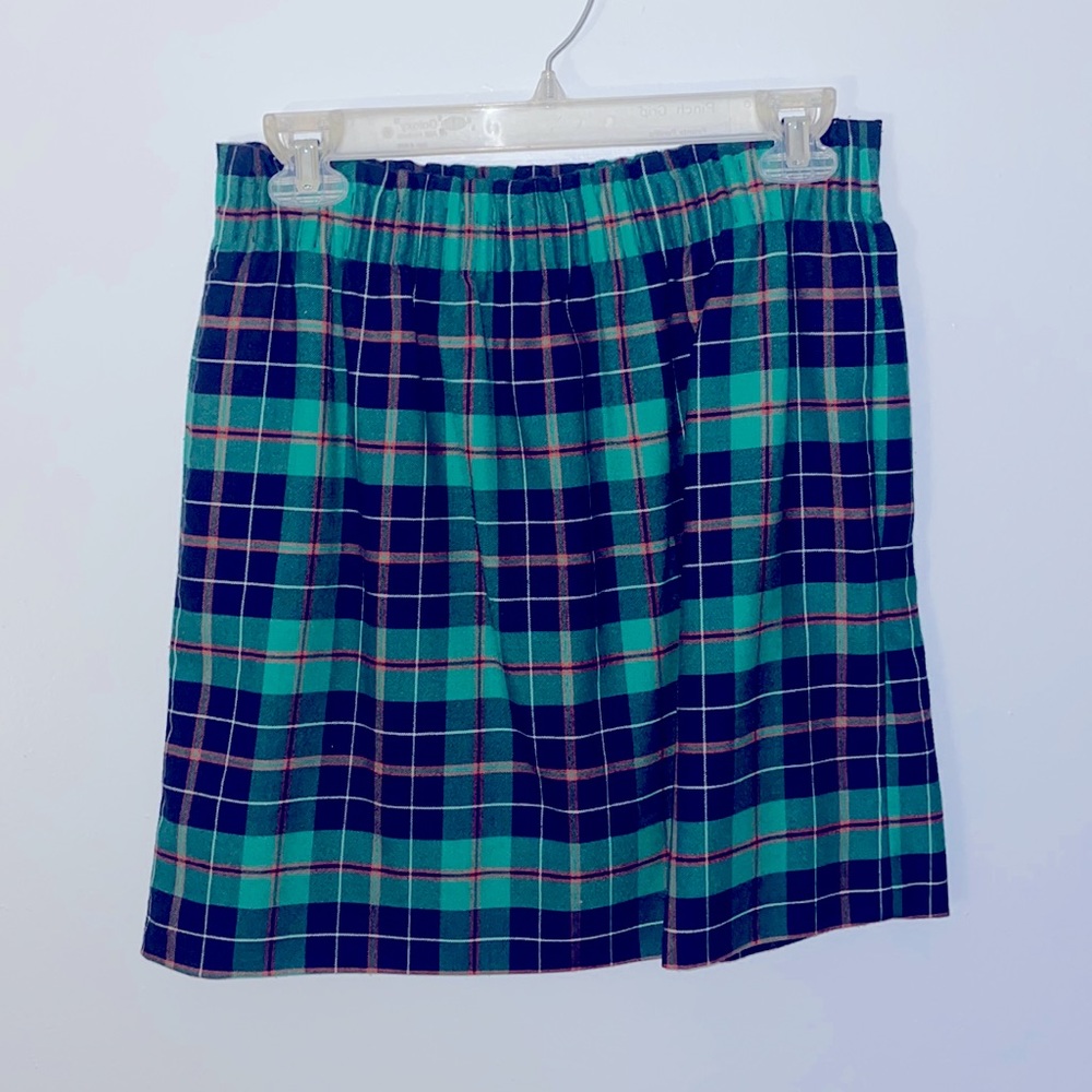 J Crew mini paper bag skirt.
